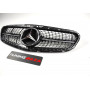 Решітка радіатора для Mercedes E-Class W212 (2013-2016) у стилі Diamond AMG Avantgarde Black Chrome