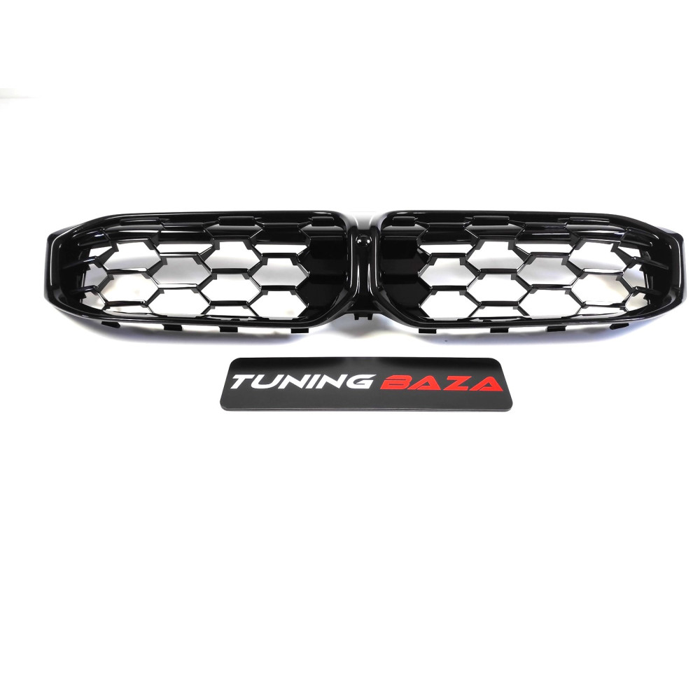 Решетка радиатора BMW 3-Series G20/G21 (2022-2025) в стиле M340 (Gloss Black)