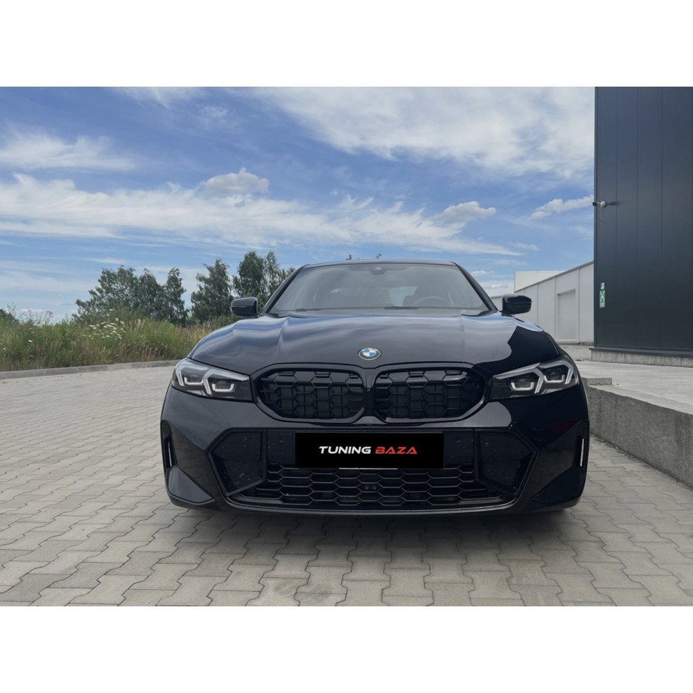 Решетка радиатора BMW 3-Series G20/G21 (2022-2025) в стиле M340 (Gloss Black)