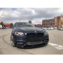 Диффузор (накладка) Переднего M-Tech бампера BMW F10/F11 М-Performance Черный глянец