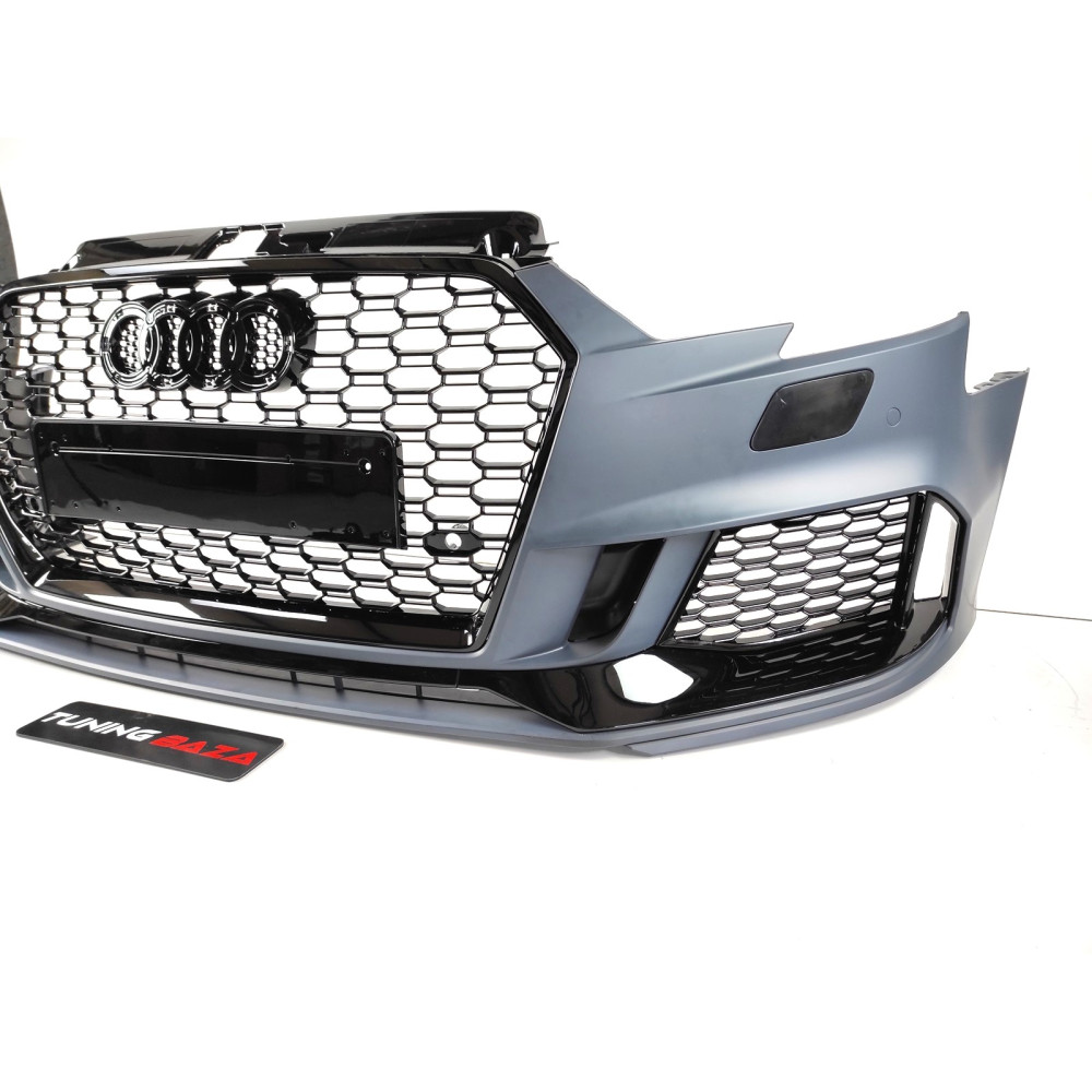 Передній бампер Audi A3 8V (Седан) стиль RS3 2017-2020