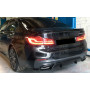 Накладка на диффузор заднего бампера M BMW 5 G30 G31 3D Style (Черный глянец)