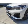 Диффузор переднего бампера BMW 3 G20 M-Performance V1 (Черный глянец)
