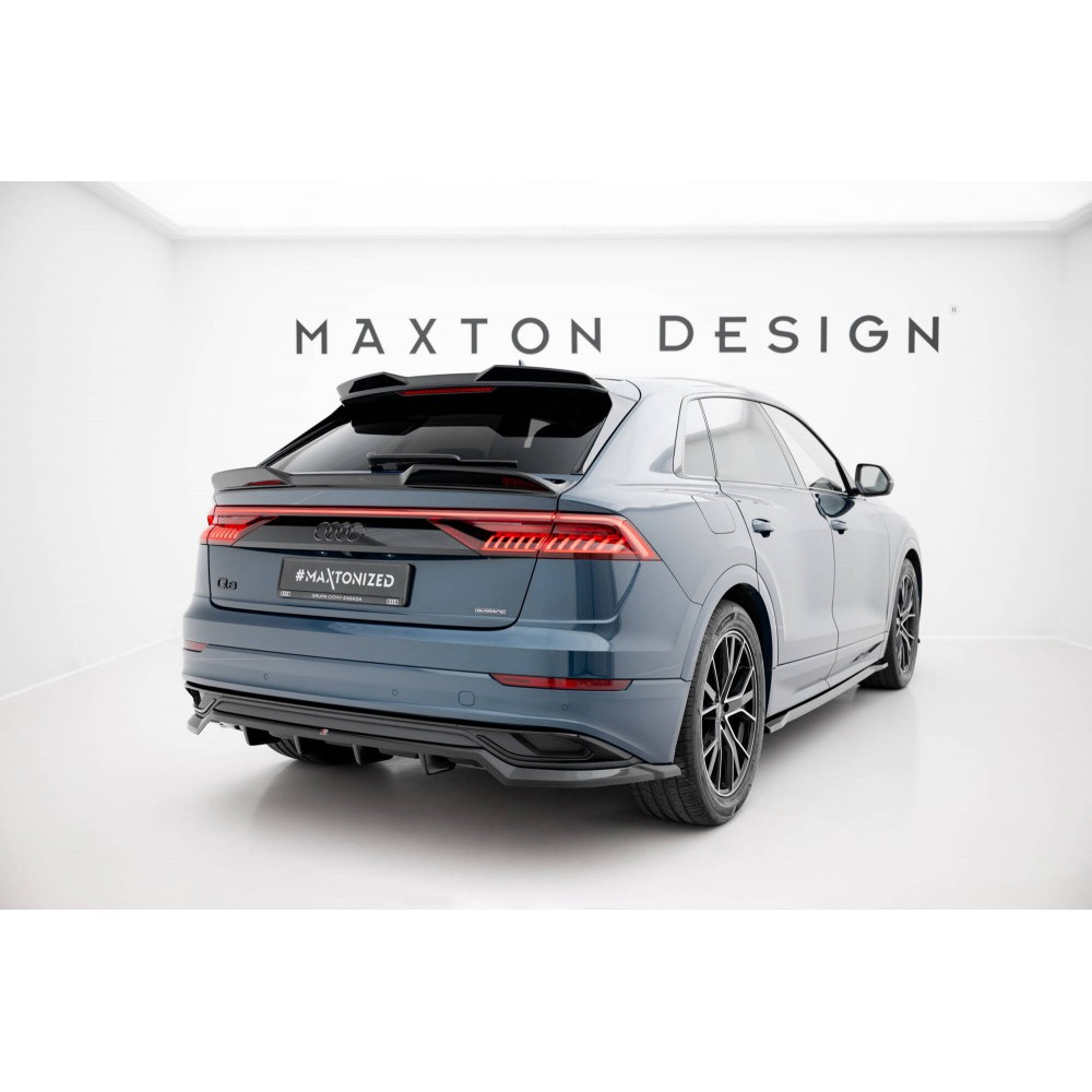 Диффузор (накладка) на задний бампер Audi Q8 4M (2018-2023)