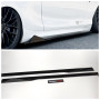 Бічні леза на пороги BMW F22 дизайн M Performance чорний глянець