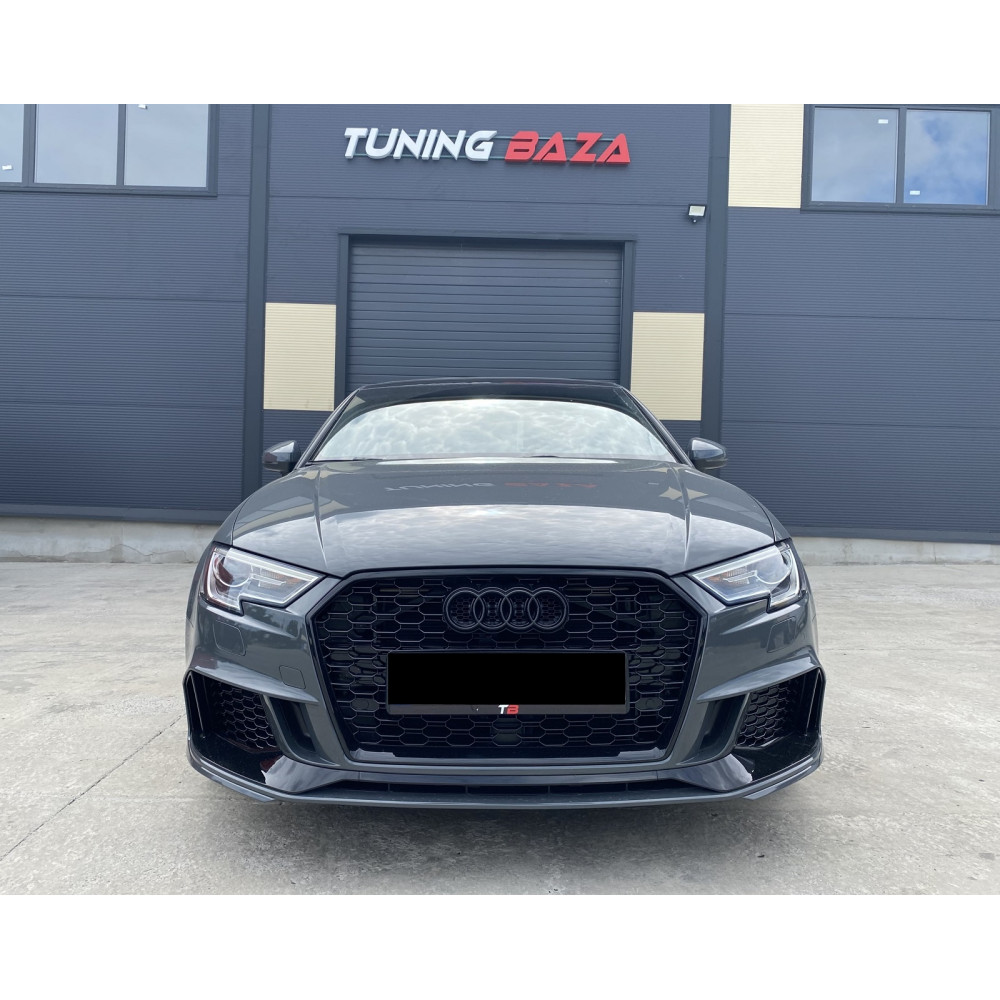 Передній бампер Audi A3 8V (Седан) стиль RS3 2017-2020