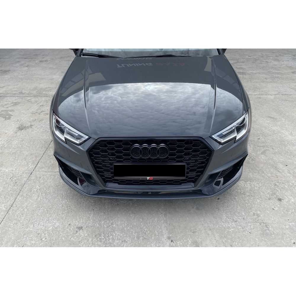 Передній бампер Audi A3 8V (Седан) стиль RS3 2017-2020