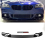 Диффузор (накладка) Переднего M-Tech бампера BMW F10/F11 М-Performance Черный глянец