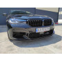 Диффузор (губа) переднего M5 F90 CS бампера BMW 5 G30 G31 LCI черный глянец