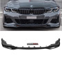 Диффузор переднего бампера BMW 3 G20 M-Performance V2 (Черный глянец)