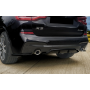 Накладка (диффузор) на задний бампер BMW X3 G01 (2017-2021)