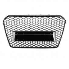 Решетка радиатора Audi A5 8T (2011-2016) в стиле RS5 без колец (Gloss Black)