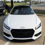 Решетка радиатора Audi TT (MK3) (2014-2016) стиле TTRS (QUATRO) Черный глянец