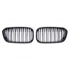 Решітки радіатора (ніздрі) BMW 1 F20 F21 LCI M1 Style чорний глянець