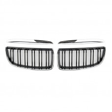 Решетка радиатора (ноздри) BMW 3-Series E90/E91 (2005-2008) в стиле M3-Look (Chrome/Gloss Black)
