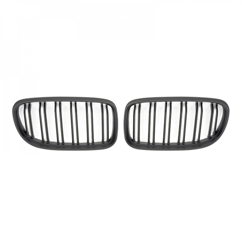 Решетка радиатора (ноздри) BMW 3-Series E90/E91 (2009-2012) в стиле M3 (Matte Black)