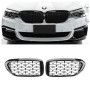 Решетка радиатора (ноздри) BMW 5-Series G30/G31 (2016-2020) в стиле Diamond