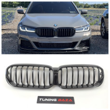 Решетка радиатора (ноздри) BMW 5-Series G30 LCI (2020-2023) в стиле M-Performance