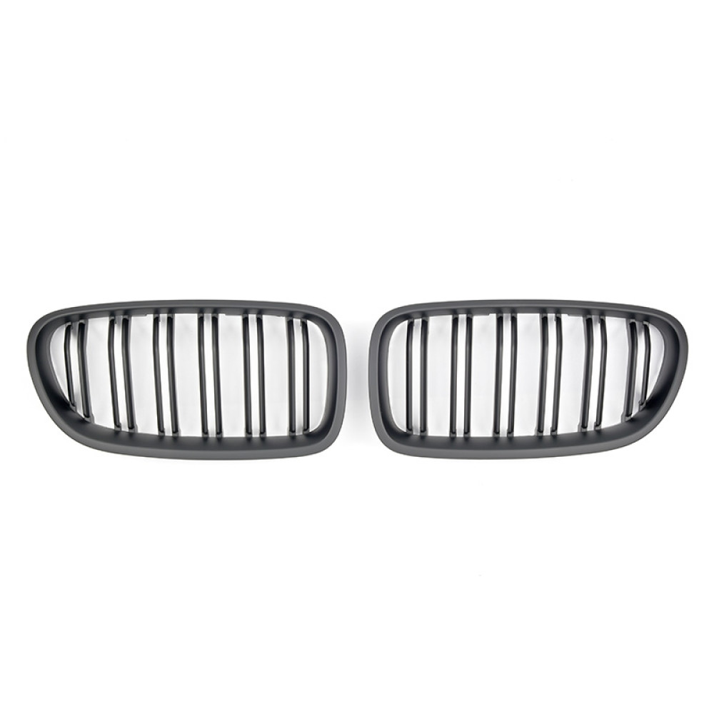 Решетки радиатора (ноздри) BMW 5 F10-F11 М5 Style Matte Black