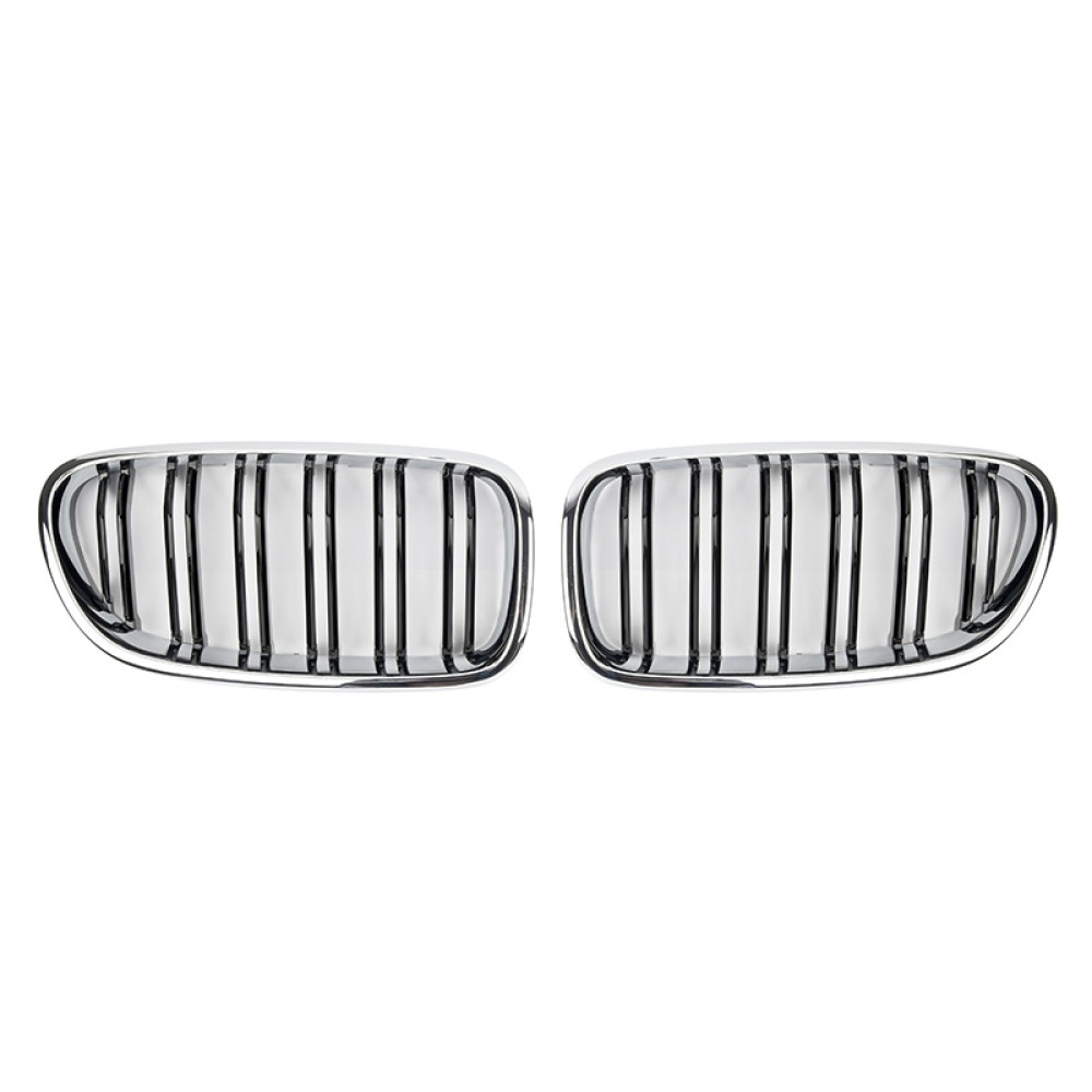 Решетки радиатора (ноздри) BMW 5 F10-F11 М5 Style Gloss Black / Chrome