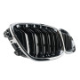 Решетки радиатора (ноздри) BMW 5 F10-F11 М5 Style Gloss Black / Chrome