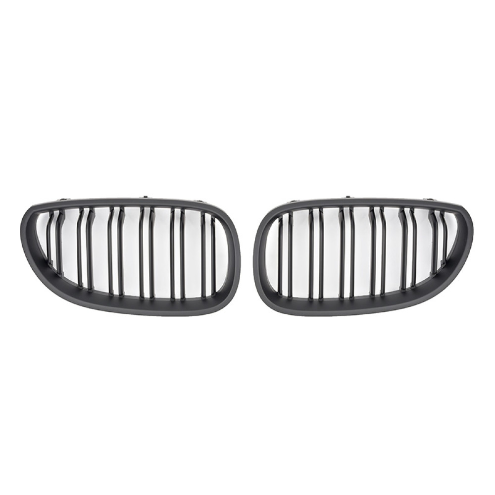 Решетки радиатора (ноздри) BMW 5-Series E60/E61 (2003-2010) в стиле M5 (черный мат)