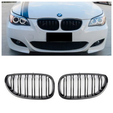 Решетки радиатора (ноздри) BMW 5-Series E60/E61 (2003-2010) в стиле M5 (Gloss Black) Решетки радиатора (ноздри) BMW 5-Series E60/E61 (2003-2010) в стиле M5 (Gloss Black)