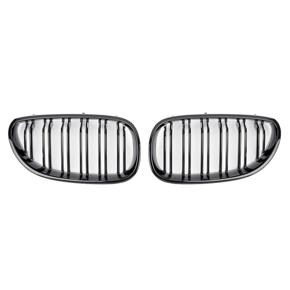 Решетки радиатора (ноздри) BMW 5-Series E60/E61 (2003-2010) в стиле M5 (Gloss Black)