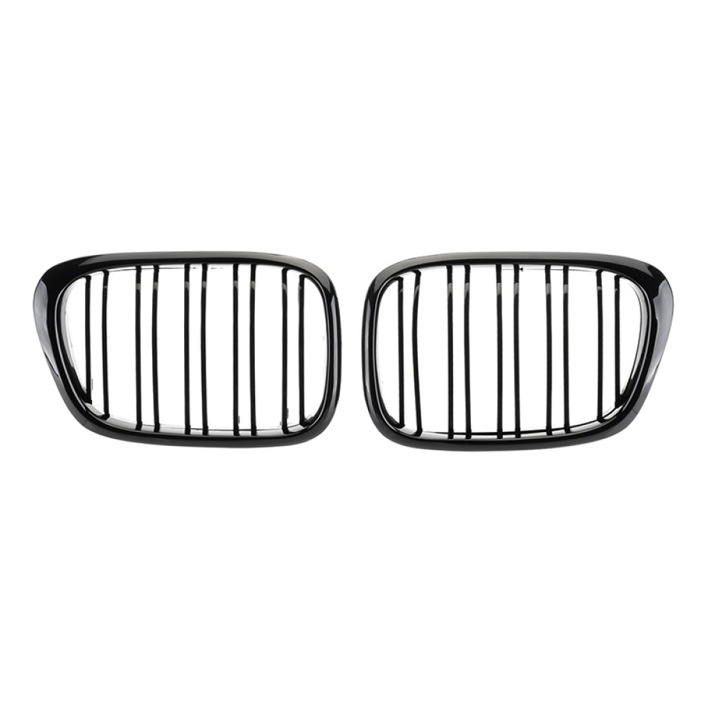 Решетки радиатора (ноздри) BMW 5-Series E39 (1995-2003) в стиле М5 (Gloss Black)