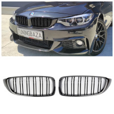 Решітки радіатора (ніздрі) BMW 4-Series F32/F33/F36 (2013-2020) у стилі M4 (Gloss Black) Решітки радіатора (ніздрі) BMW 4-Series F32/F33/F36 (2013-2020) у стилі M4 (Gloss Black)