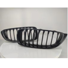 Решетки радиатора (ноздри) BMW 4 F32-F33-F36 M-Performance (рамка глянец, ребра матт)