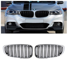 Решітки радіатора (ніздрі) BMW 3-Series F34 GT (2013-2016) у стилі M3 (Gloss Black/Chrome) Решітки радіатора (ніздрі) BMW 3-Series F34 GT (2013-2016) у стилі M3 (Gloss Black/Chrome)