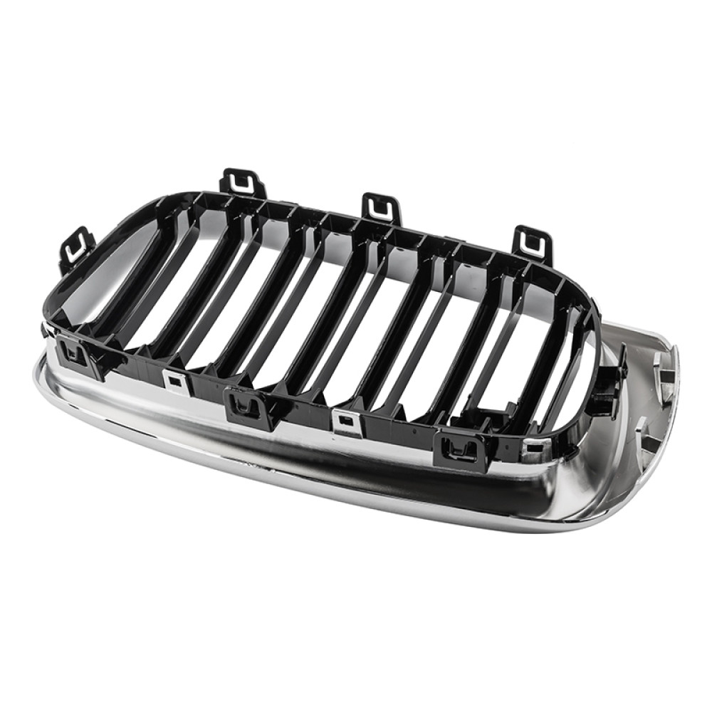 Решетки радиатора (ноздри) BMW 3-Series F34 GT (2013-2016) в стиле M3 (Gloss Black/Chrome)