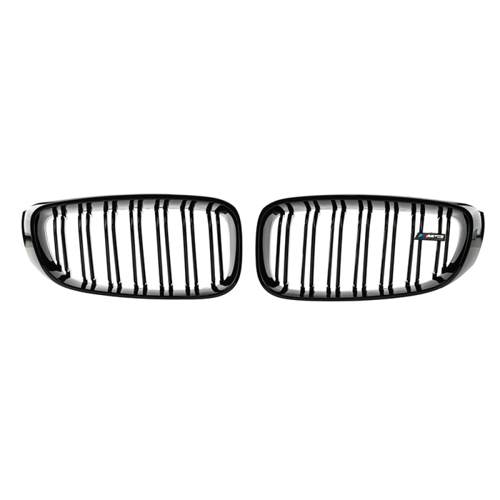 Решетки радиатора (ноздри) BMW 3 GT F34 M3 Style Gloss Black