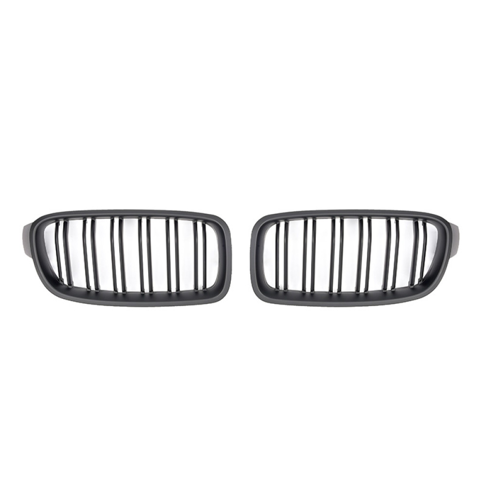 Решетки радиатора (ноздри) BMW 3 F30-F31 M3 Style Matte Black