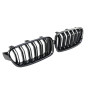 Решетки радиатора (ноздри) BMW 3-Series F30/F31 (2011-2019) в стиле М3 Gloss Black (двойные ребра)