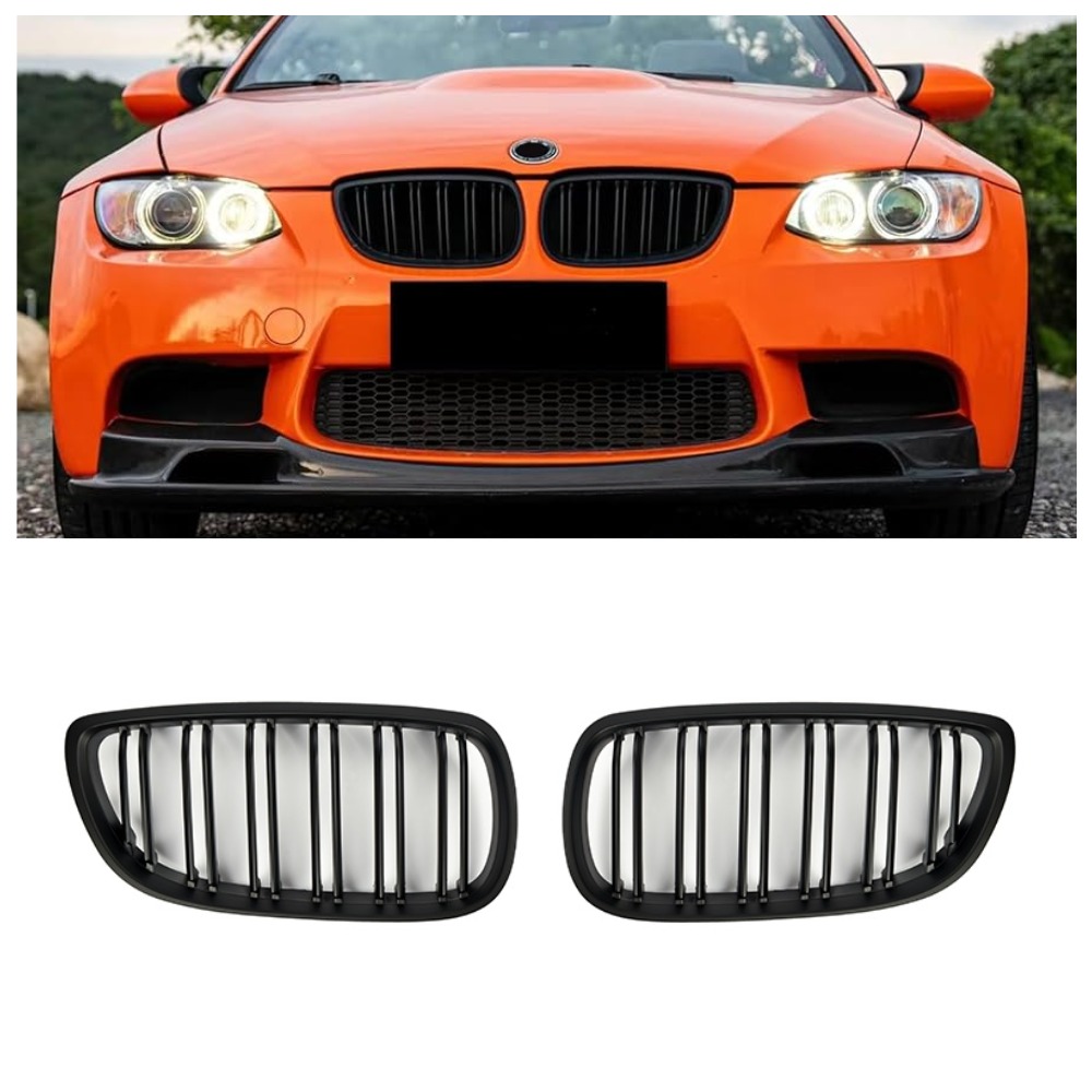 Решітка радіатора (ніздрі) BMW 3-Series E92/E93 (2007-2010) в стилі M3 Matte Black