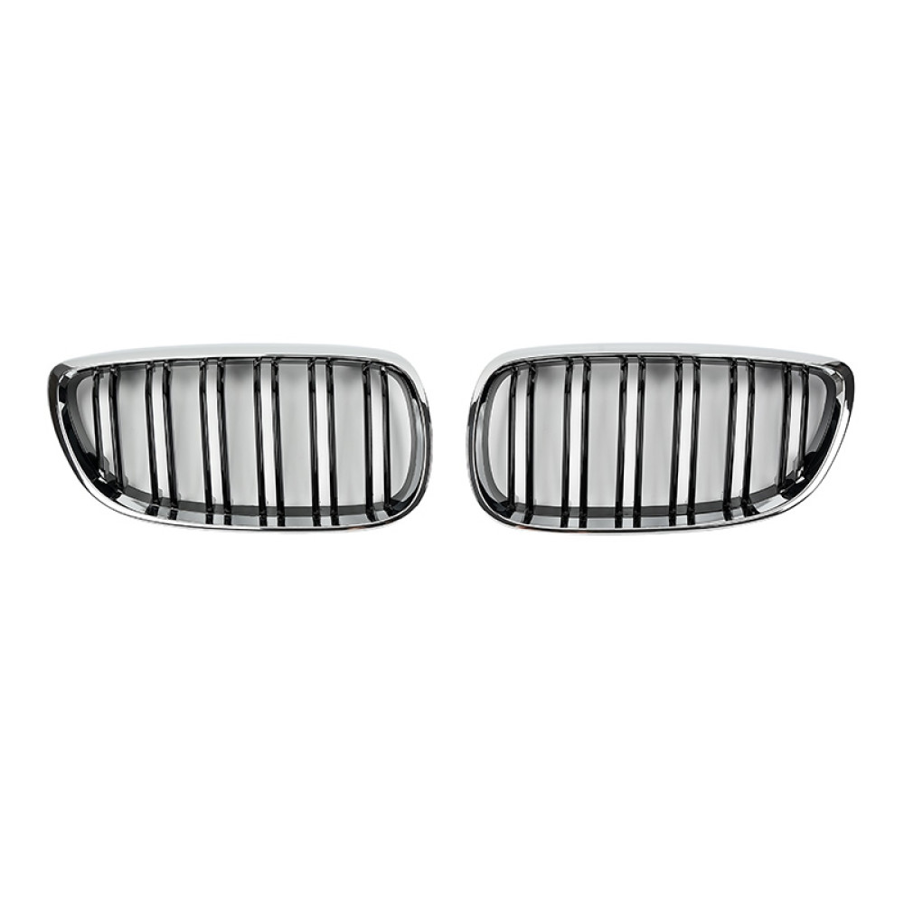 Решітка радіатора (ніздрі) BMW 3-Series E92/E93 (2007-2010) в стилі M3 Gloss Black/Chrome