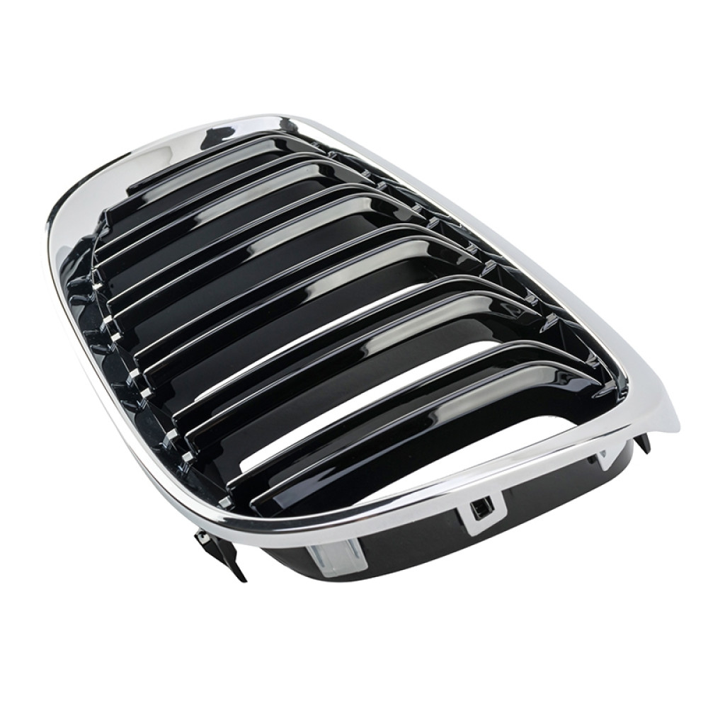 Решітка радіатора (ніздрі) BMW 3-Series E92/E93 (2007-2010) в стилі M3 Gloss Black/Chrome