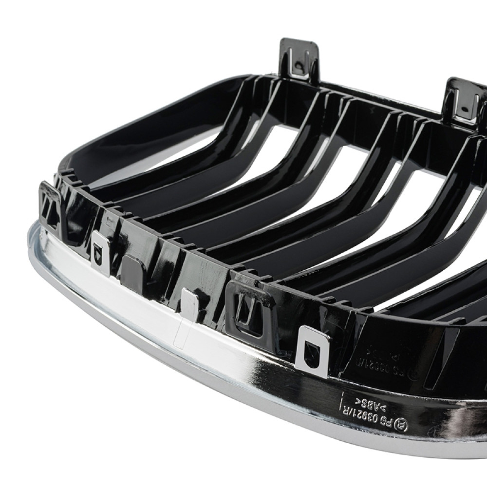 Решітка радіатора (ніздрі) BMW 3-Series E92/E93 (2007-2010) в стилі M3 Gloss Black/Chrome