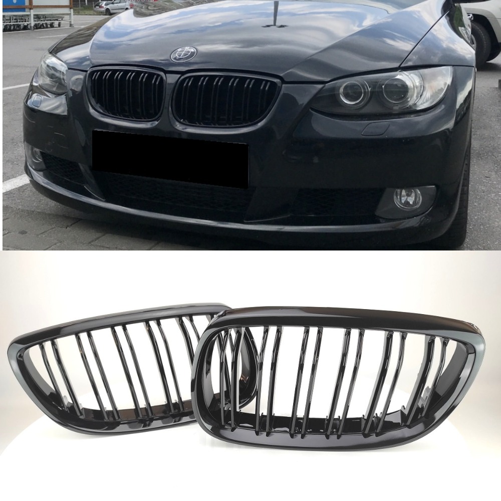 Решітка радіатора (ніздрі) BMW 3-Series E92/E93 (2007-2010) в стилі M3 (Gloss Black)