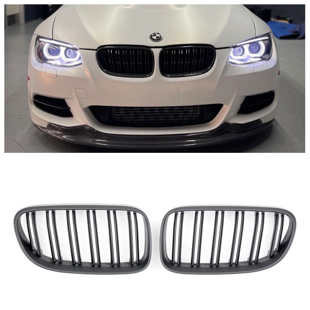 Решітка радіатора (ніздрі) BMW 3-Series E92/E93 (2010-2013) в стилі M3-Look (Matte Black)