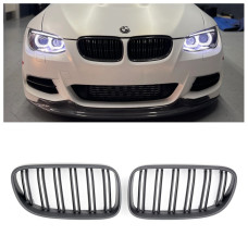 Решітка радіатора (ніздрі) BMW 3-Series E92/E93 (2010-2013) в стилі M3-Look (Matte Black)