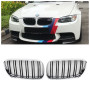 Решітка радіатора (ніздрі) BMW 3-Series E92/E93 LCI (2010-2013) в стилі M3 Gloss Black/Chrome