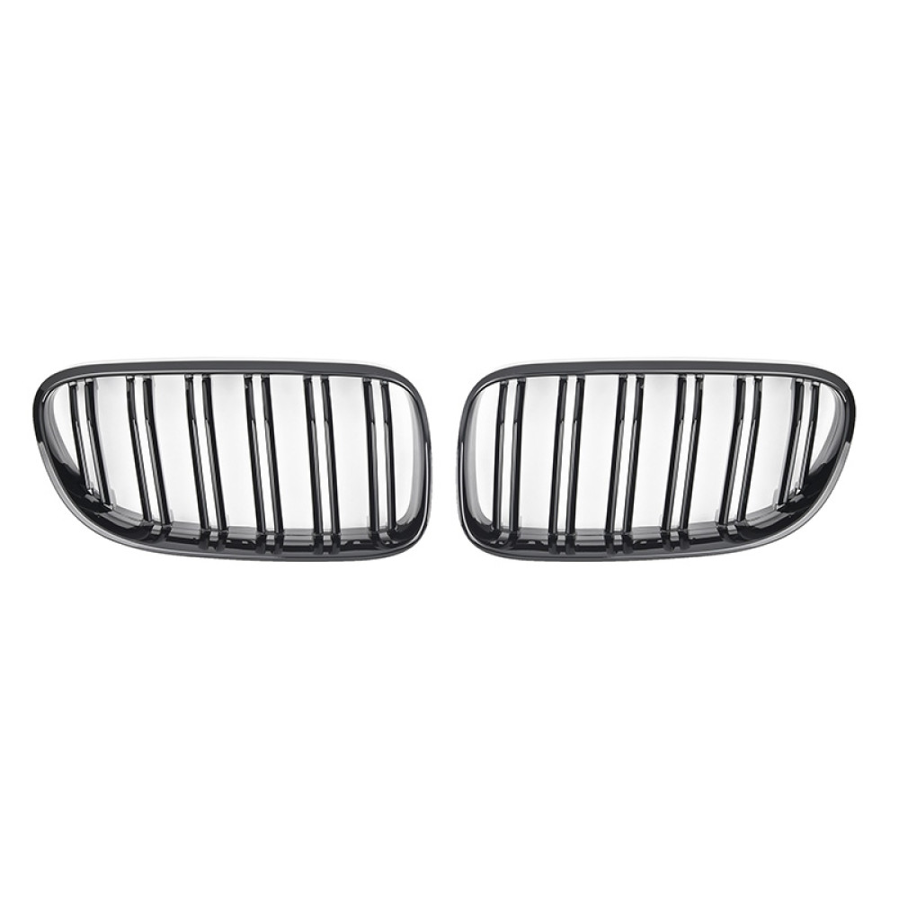 Решетки радиатора (ноздри) BMW 3 E92-E93 M3 Style LCI Gloss Black
