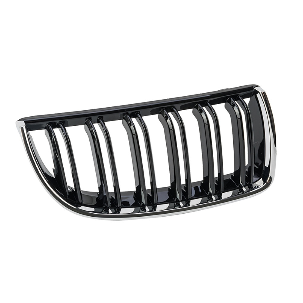 Решетка радиатора (ноздри) BMW 3-Series E90/E91 (2005-2008) в стиле M3-Look (Chrome/Gloss Black)