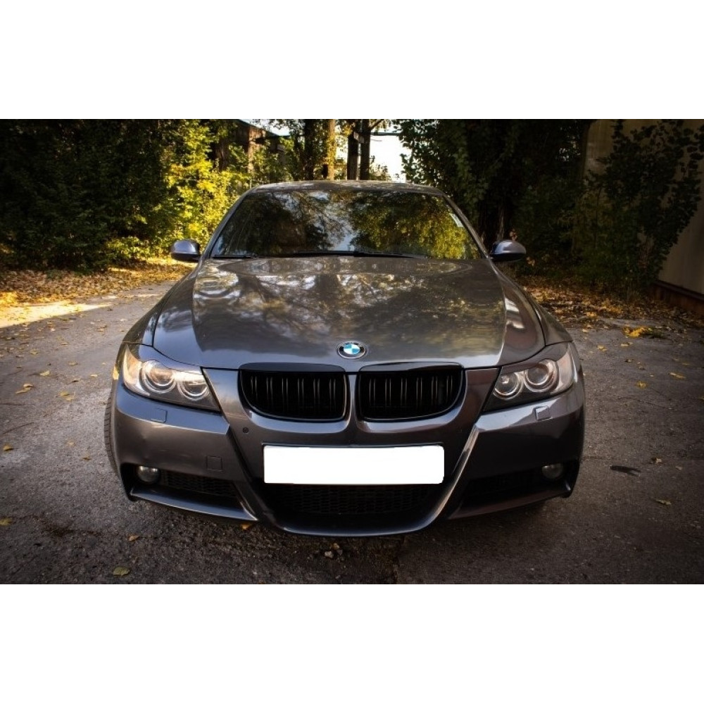 Решітка радіатора (ніздрі) BMW 3-Series E90/E91 (2005-2008) в стилі M3 Gloss Black