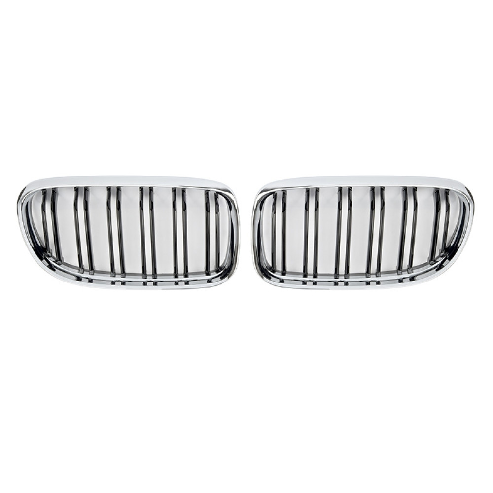 Решетка радиатора (ноздри) BMW 3-Series E90/E91 (2009-2013) в стиле M3 (Chrome and gloss)