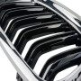 Решітка радіатора (ніздрі) BMW 3-Series E90/E91 (2009-2013) в стилі M3 (Chrome and gloss)