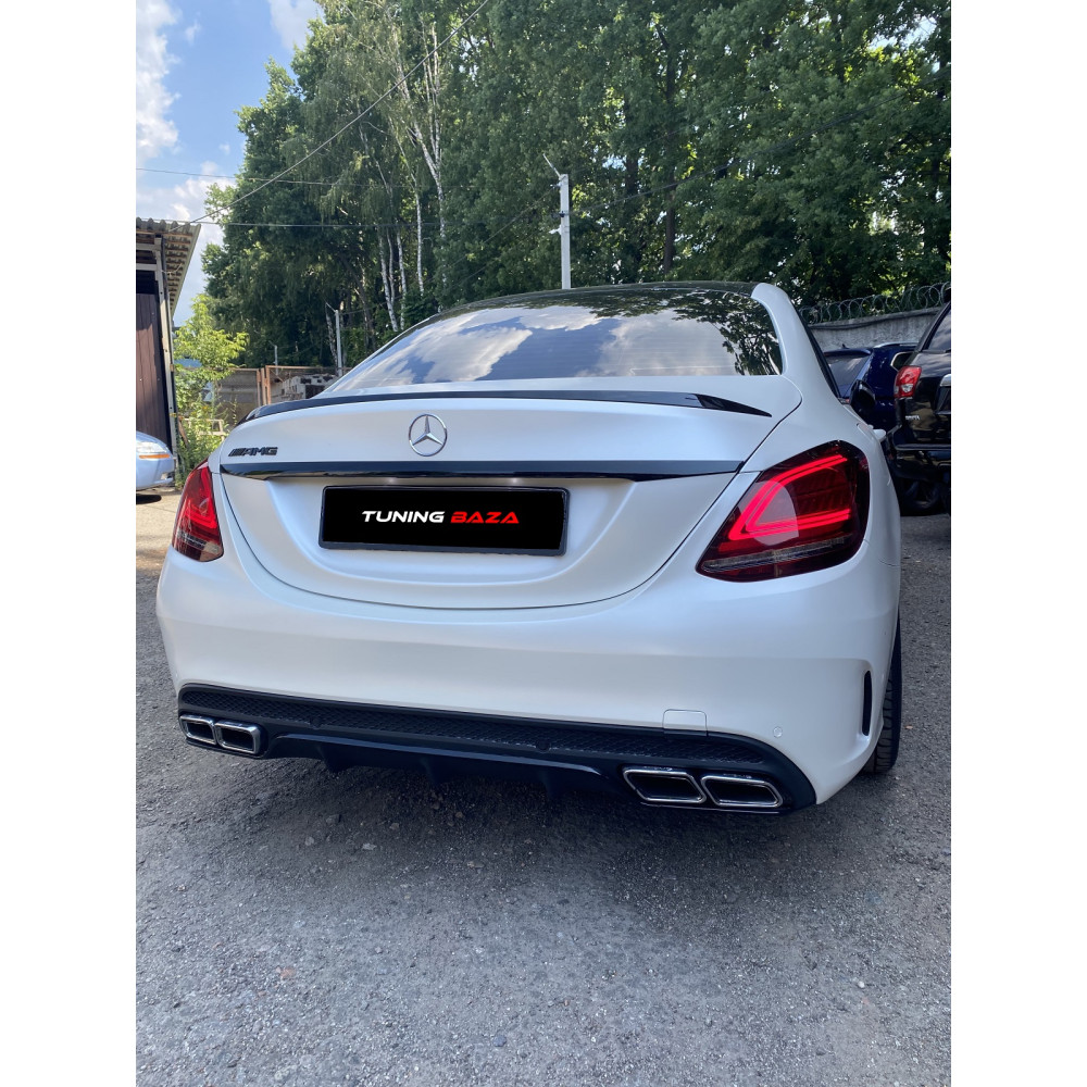 Спойлер кришки багажника Mercedes C-Class W205 (2014-2021) у стилі AMG C63